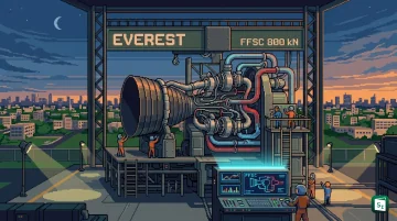The EVEREST full-flow staged combustion rocket engine unveiled by Astrobase Space Technologies in Bengaluru