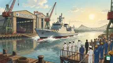 Shruti NGOPV Yard 3037 being launched at GRSE Kolkata shipyard on August 11, 2026