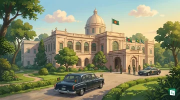 Portrait of Mirza Fakhrul Islam Alamgir, the newly elected 23rd President of Bangladesh