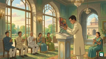 Vice President CP Radhakrishnan releasing Sankalp Se Siddhi Ka Modi Yug at Uprashtrapati Bhavan