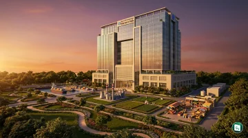 State Bank of India headquarters building with SBI logo