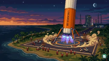 The recovered first stage of China's Long March 10B rocket secured on a sea-based net recovery platform