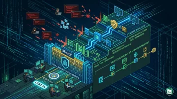 Cover of the Digital Threat Report 2025-26 showing cybersecurity themes for India's BFSI sector