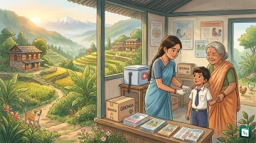 A vial and syringe of the Qdenga dengue vaccine, India's first approved dengue vaccine