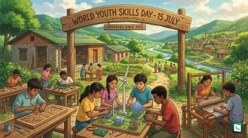 Young people engaged in vocational training at a technical workshop, representing World Youth Skills Day 2026