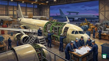 Representational image of an Airbus A321 aircraft converted for airborne early warning and control mission