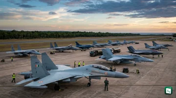 Indian Air Force Rafale fighter aircraft participating in Exercise Pitch Black 2026 at RAAF Base Darwin, Australia