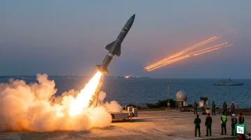 DRDO's Kusha Long-Range Surface-to-Air Missile being launched from Integrated Test Range at APJ Abdul Kalam Island