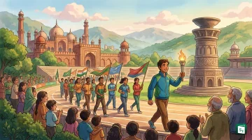 Map of South Asia highlighting Pakistan as the host nation of the 14th SAF Games