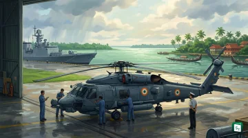 MH-60R Seahawk multi-role maritime helicopter of the Indian Navy