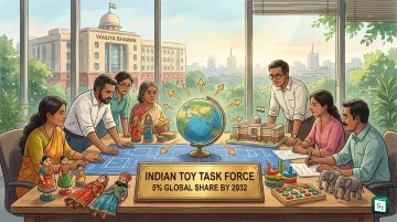 Union Commerce Minister Piyush Goyal addressing stakeholders at the Team Up for Toys meet in New Delhi