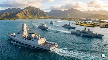 Indian Navy ship participating in RIMPAC 2026 at Pearl Harbor, Hawaii