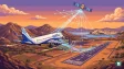An IndiGo Airbus A320 aircraft approaching the runway at Maharana Pratap Airport in Udaipur, guided by India's GAGAN satellite navigation system