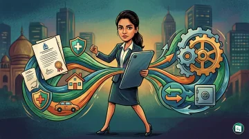 Representation of a digital insurance platform powered by AI