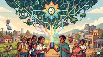 Digital India BHASHINI logo with AI concept
