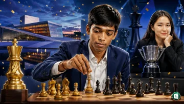 Rameshbabu Praggnanandhaa at the Norway Chess 2026 tournament