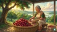 A basket of bright red GI-tagged Tezpur Litchis from Assam