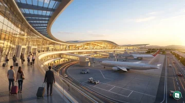GMR Airports logo and investment theme
