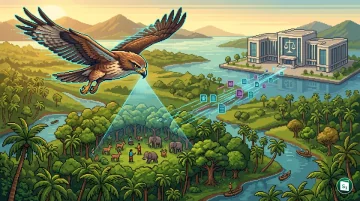 Digital dashboard showing wildlife crime tracking in Kerala