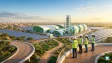 Industrial green hydrogen production facility representing clean energy investment