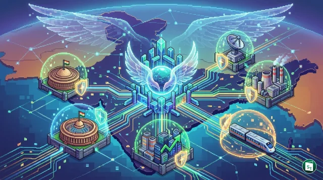 Digital representation of cybersecurity and AI-driven defence mechanisms