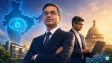 Digital representation of Artificial Intelligence and India's technology ecosystem