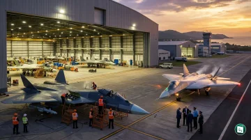 Russian Su-57 fifth-generation stealth fighter jet in flight