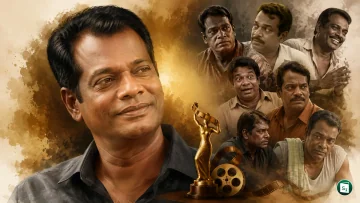 A portrait of veteran Malayalam actor Salim Kumar