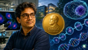Portrait of Gautam Dey, winner of the EMBO Gold Medal 2026