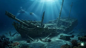 Underwater archaeological exploration concept