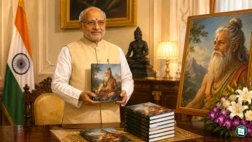 Vice President C.P. Radhakrishnan releasing the book Agatthiyar – The Unifier