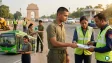 A representation of Indian defence and police administration symbolizing recruitment of ex-Agniveers