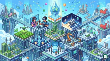 Illustration representing global technology pioneers and innovation