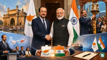 PM Modi and President Nikos Christodoulides during their bilateral meeting at Hyderabad House