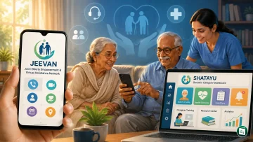 Union Minister Dr. Virendra Kumar launching digital platforms for senior citizens