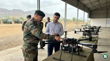 Drogo Aerospace JK 250e electric surveillance drone delivered to Indian Army Southern Command in Nashik, Maharashtra