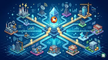 Digital representation of financial market charts and sector-specific indicators