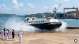 Indian Coast Guard's first indigenously built Air Cushion Vehicle H-561 at Chowgule shipyard in Goa