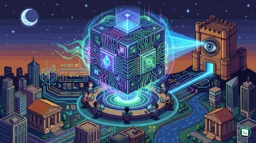 RBI headquarters building and abstract quantum technology representation