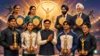 Neeraj Chopra receiving the Best Male Athlete of the Year award at the inaugural Indian Athletics Awards in New Delhi
