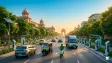 Delhi Chief Minister Rekha Gupta at a press conference announcing the new EV Policy 2026