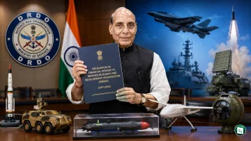 Defence Minister Rajnath Singh speaking at the release of DFP-2026 for DRDO in New Delhi