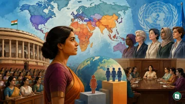 World map showing global rankings of women in parliamentary and cabinet positions in 2026 by IPU and UN Women