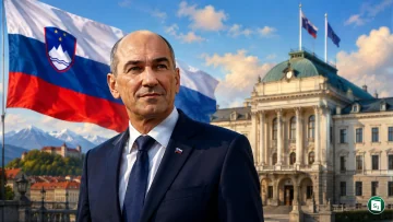 Janez Janša, leader of the Slovenian Democratic Party