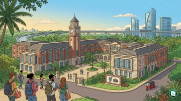 Illustration of University of Liverpool branch campus in Bengaluru