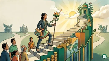 Digital representation of wealth growth and global rankings