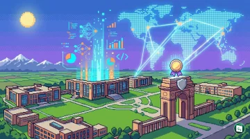 OP Jindal Global University Campus and DASCA Logo