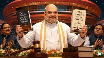 Union Minister Amit Shah at the book launch event in New Delhi