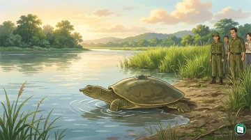First satellite-tagged Ganges Softshell Turtle released in Kaziranga