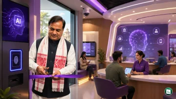 Assam CM Himanta Biswa Sarma at the inauguration of Slice Small Finance Bank phygital branch